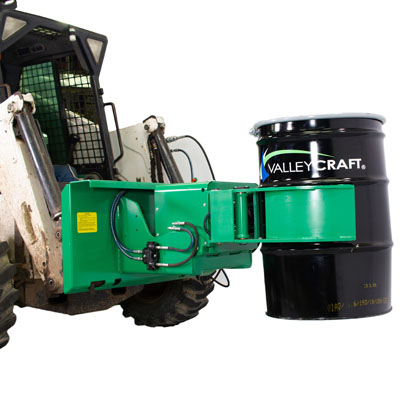 Drum Clamp & Rotate Powered Skid Steer Attachment