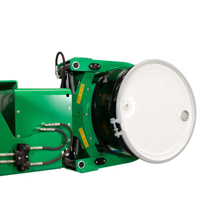 Drum Clamp & Rotate Powered Skid Steer Attachment