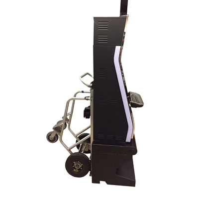 4-Wheel Deluxe Commercial Hand Truck, Spring-Loaded Frame - Aluminum