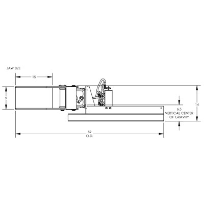 Drum Clamp Powered Forklift Attachment, Maxi Grip