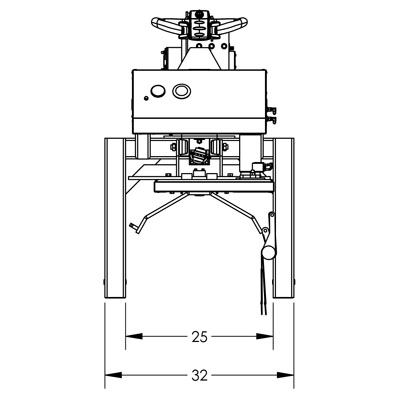 Drum Lift & Rotator - Fully Powered Lift/Rotate/Drive, Ratchet Straps