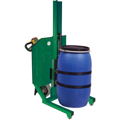 Drum Lift & Rotator - Fully Powered Lift/Rotate/Drive, Ratchet Straps