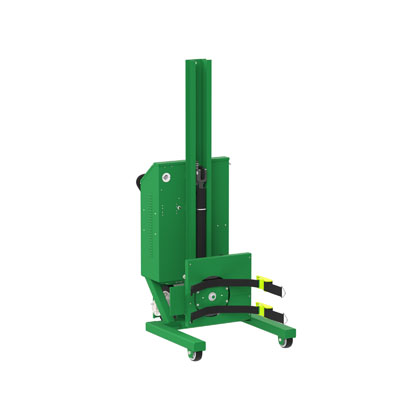 Drum Lift & Rotator - Fully Powered Lift/Rotate/Drive, Ratchet Straps
