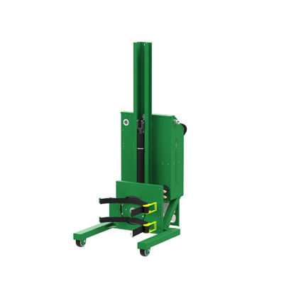 Drum Lift & Rotator - Fully Powered Lift/Rotate/Drive, Ratchet Straps