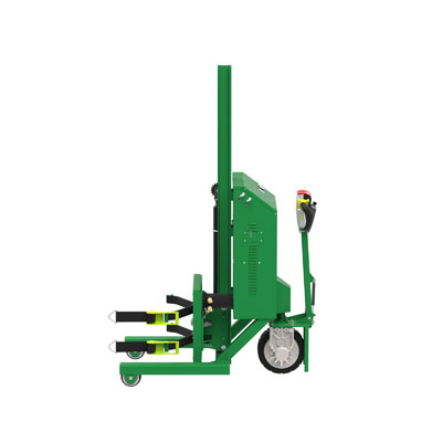 Drum Lift & Rotator - Fully Powered Lift/Rotate/Drive, Ratchet Straps