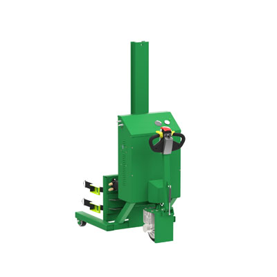 Drum Lift & Rotator - Fully Powered Lift/Rotate/Drive, Ratchet Straps