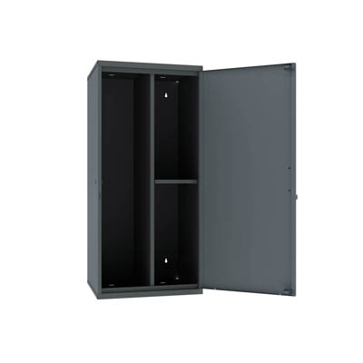 Wall Mountable Utility Cabinet, Interchangable Shelves