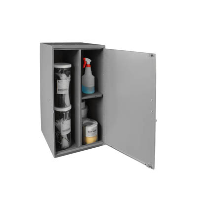 Wall Mountable Utility Cabinet, Interchangable Shelves