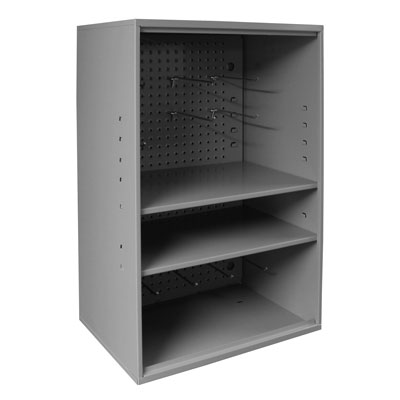 Abrasive Storage Cabinet,  Pegboard, 2 Shelves, Wall Mountable