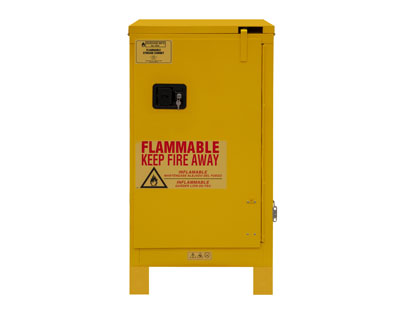 Flammable Safety Cabinet with Legs, 16 Gallons (61L)