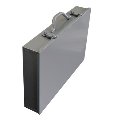 Large Steel Compartment box w/ 24 Openings, 18" Wide