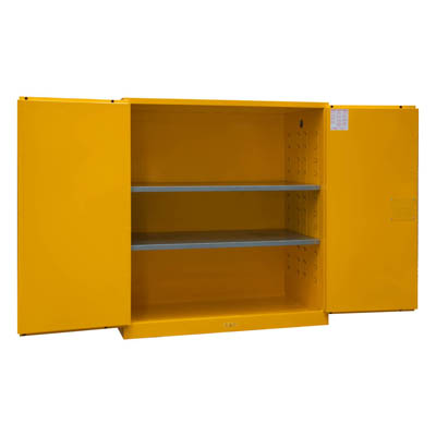 Flammable Storage Cabinet, 120 Gallon, Manual Closing Doors