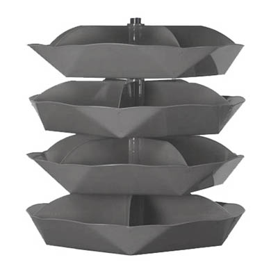 4 Shelf 44" Rotabin (5 compartments per shelf)
