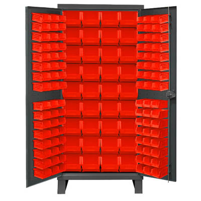 36" Wide Cabinet with 132 Bins, Recessed Door Style