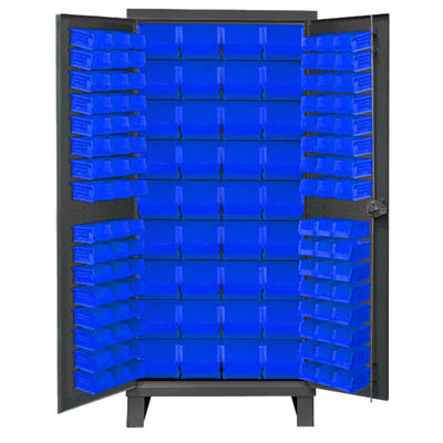 36" Wide Cabinet with 132 Bins, Recessed Door Style
