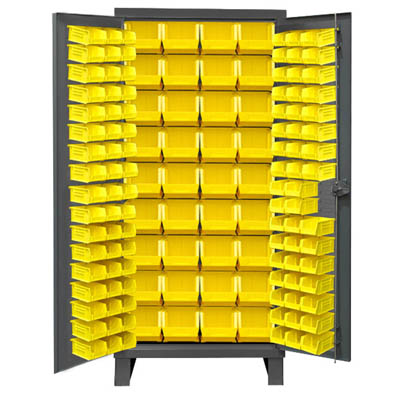 36" Wide Cabinet with 132 Bins, Recessed Door Style