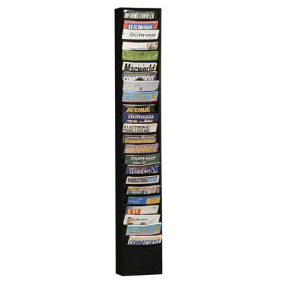 Con-Tur Pocket Vertical Literature Racks, 23 Openings (3 Colors)