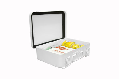 16 Unit Horizontal Metal First Aid Kit Box (Empty)