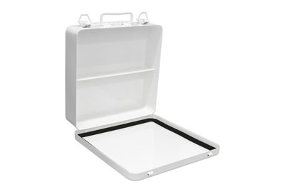 24 Unit Horizontal Metal First Aid Kit Box (Empty)