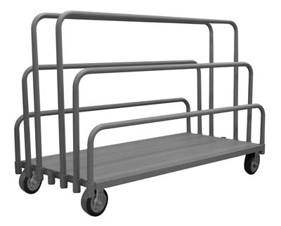 Adjustable Panel Moving Truck w/ 6 Removable Dividers, 24" Wide