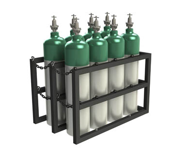 Vertical Gas Cylinder Racks 