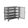 Mesh Style Security Trucks with Double Doors, 3 Shelf, 72-1/2'W x 38-1/16'D