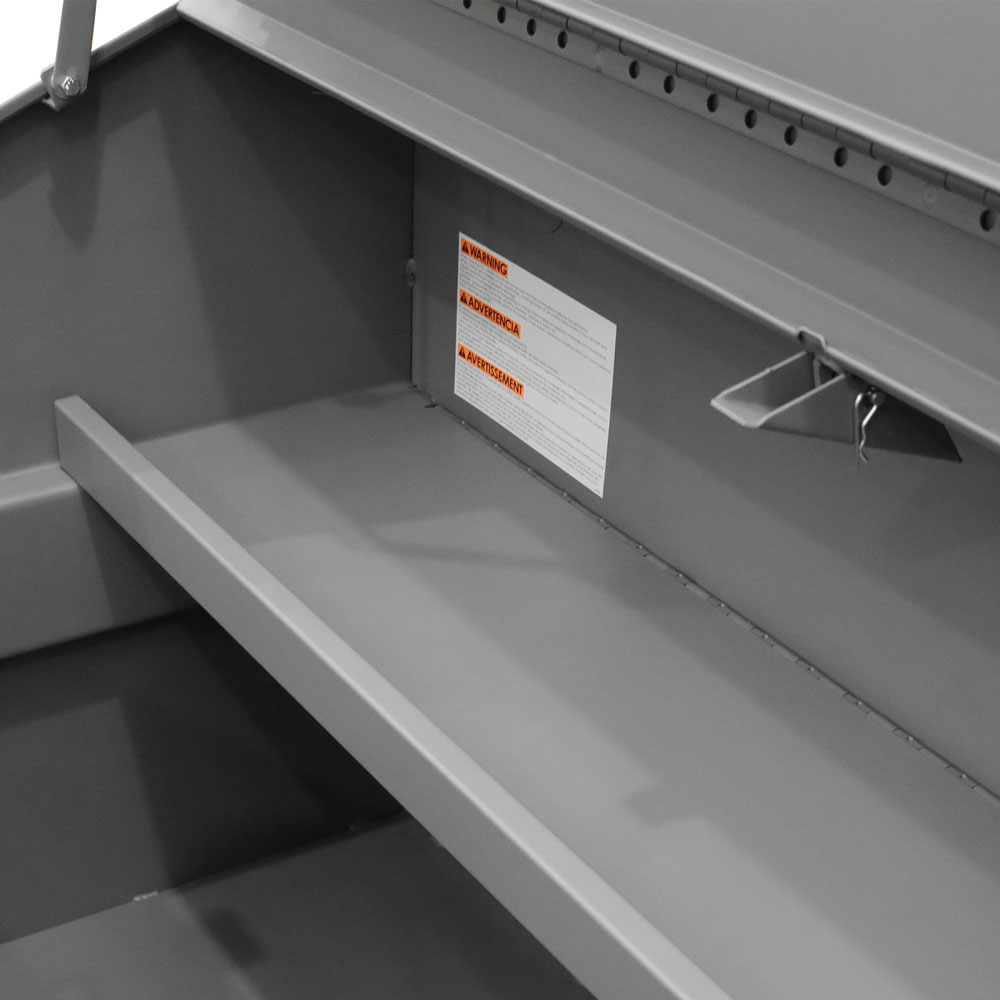 Slope Lid Jobsite Storage Box, 31 Cu. Ft. Capacity, 60" Wide