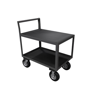Low Profile Instruments Carts w/ Black Vinyl Matting, 8" Pneumatic Casters