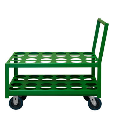 Medical Cylinder Carts w/ 6" Polyurethane Casters
