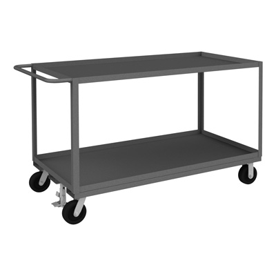 RSC 2.4K Series, 2 Shelf Stock Shelf Cart, All Lips Up, Floor Lock 