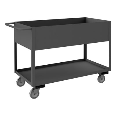 RSC 1.2K Series, 2 Shelf Stock Cart, 3", 6"|12" Lips Up 