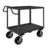 Lips Up Rolling Service Carts w/ 8' Semi-Pneumatic Casters & Ergonomic Handle