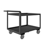 Lips Up Rolling Service Carts w/ 5' Polyurethane Casters & Raised Tubular Handle