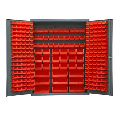 60" Wide Cabinet with 227 Bins (Flush Door Style)