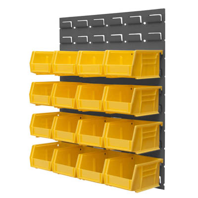 Wall Mountable Louvered Panels, 17.25" Wide