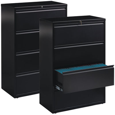 HL8000 Series 4 Drawer Lateral File Cabinet, 36" Wide