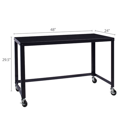 Space Solutions Ready-to-assemble Mobile Metal Desk