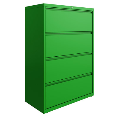 HL1000 Series 4 Drawer Lateral File Cabinet, 36" Wide