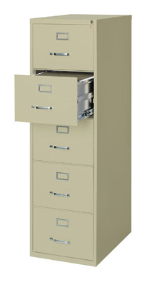 3000 Series, 26.5" Deep, 5 Drawer, Legal Width, Vertical File Cabinet