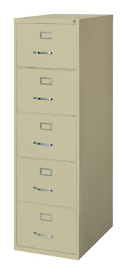 3000 Series, 26.5" Deep, 5 Drawer, Legal Width, Vertical File Cabinet