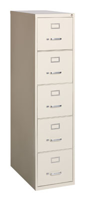 3000 Series, 26.5" Deep, 5 Drawer, Letter Width, Vertical File Cabinet