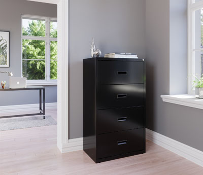 HL1000 Series 4 Drawer Lateral File Cabinet, 30" Wide