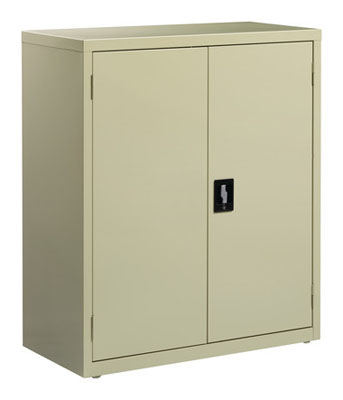 Welded Steel Storage Cabinet with 2 Adjustable Shelves, 36"W x 18"D x 42"H