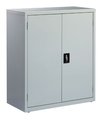 Welded Steel Storage Cabinet with 2 Adjustable Shelves, 36"W x 18"D x 42"H