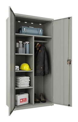 Welded Steel Combo Wardrobe Cabinet