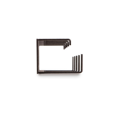 1U Tool-less 5 D-Ring Cable Manager