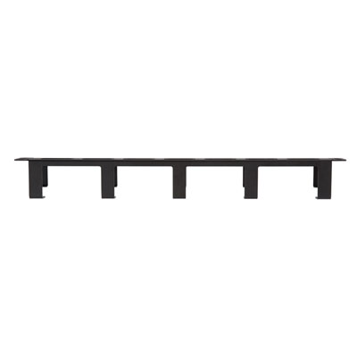 1U Tool-less 5 D-Ring Cable Manager