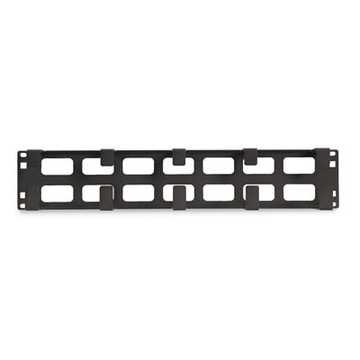 2U Tool-less 5 D-Ring Cable Manager