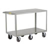 Heavy Duty 2-Shelf Truck, 25.5' Shelf Clearance, w/ 6 Wheels