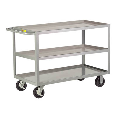 Heavy Duty Shelf Truck w/ 3 Shelves & 11" Shelf Clearance
